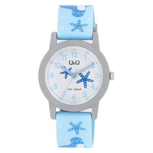  Q&Q Watch V23A-002VY For Kids - Analog Display, Plastic Band - Blue 