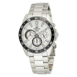  ساعة كاسيو للرجال EFV-570D-7AVUDF - عرض بعقارب, سوار من ستانلس ستيل - سلفر 