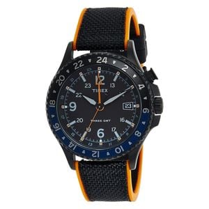  Timex Watch TW2R70600 For Men - Analog Display, textile Band - Black 