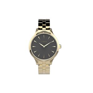  Timex Watch TW2V06200 For Unisex - Analog Display, Stainless Steel Band - Gold 