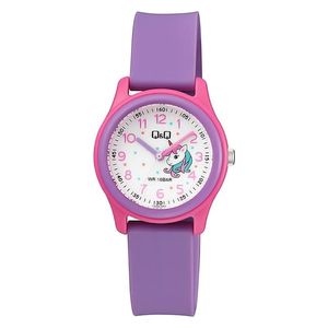  Q&Q Watch VS59J003Y For Kids - Analog Display, Rubber Band - Purple 