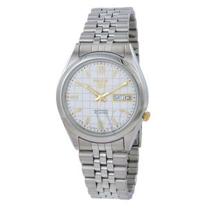  Seiko Watch SNKF77J1 For Women - Analog Display, Stainless Steel Band - Sliver 