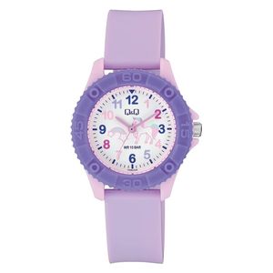  Q&Q Watch VQ96J026Y For Kids - Analog Display, Rubber Band - Purple 