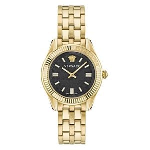  Versace Watch VE6C00623 For Women - Analog Display, Stainless Steel Band - Gold 