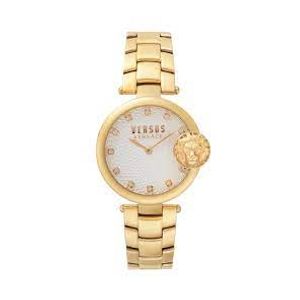  Versus Versace Watch VSP871118 For Women - Analog Display, Stainless Steel Band - Gold 