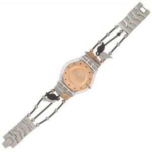  Swatch Watch SFK304G For Women - Analog Display, Stainless Steel Band - Silver 