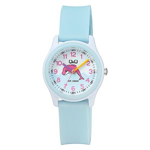  Q&Q Watch VS59J005Y For Kids - Analog Display, Rubber Band - Blue 