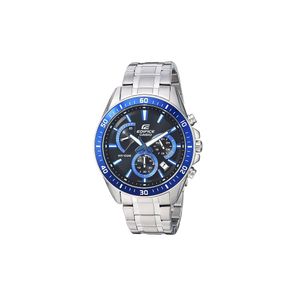  Casio Watch EFR-552D-1A2VUDF For Men - Analog Display, Stainless Steel Band - Silver 