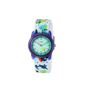  Timex Watch TW7C77300 For Kids - Analog Display, Rubber Band - Blue 