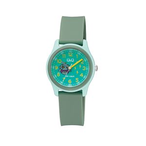  Q&Q Watch VS59J007Y For Kids - Analog Display, Rubber Band - Green 