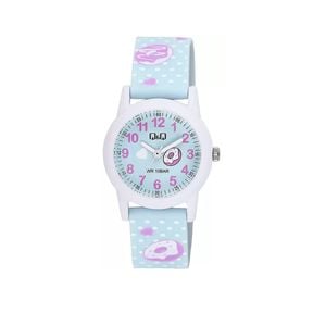  Q&Q Watch V22A-002VY For Girl - Analog Display, Rubber Band - Blue 