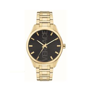  Versus Versace Watch VE3H00622 For Men - Analog Display, Stainless Steel Band - Gold 