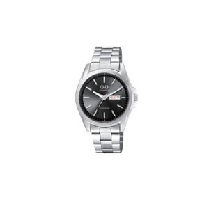  Q&Q Watch A190-202Y For Men - Analog Display, Stainless Steel Band - Sliver 