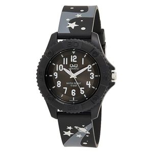  Q&Q Watch VQ96J014Y For Kids - Analog Display, Rubber Band - Black 