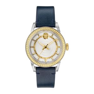  Versace Watch VEPO00120 For Women - Analog Display, Leather Band - Black 