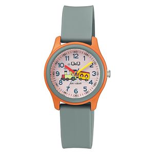  Q&Q Watch VS59J008Y For Kids - Analog Display, Rubber Band - Gray 