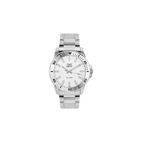  Q&Q Watch S372J201Y For Men - Analog Display, Stainless Steel Band - Silver 