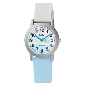  Q&Q Watch VS49J006Y For Kids - Analog Display, Rubber Band - Blue 