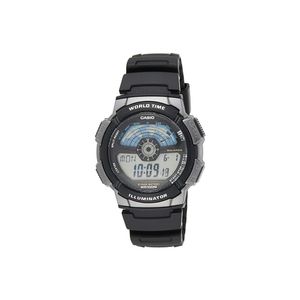  Casio Watch AE-1100W-1AVDF For Men - Digital Display, Resin Band - Black 