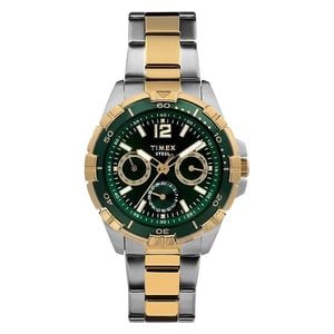  ساعة تايمكس للرجال TW2V78700 - عرض بعقارب, سوار من ستانليس ستيل - فضي 