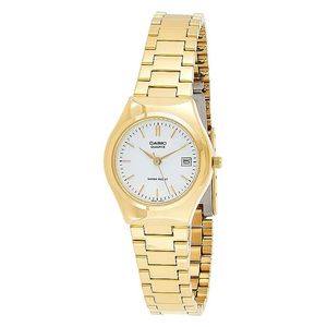  Casio Watch LTP-1170N-7ARDF For Women - Analog Display, Stainless Steel Band - Gold 