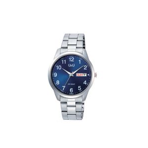  Q&Q Watch C32A-005PY For Men - Analog Display, Stainless Steel Band - Silver 