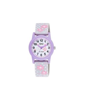  Q&Q Watch V22A-004VY For Girls - Analog Display, Rubber Band - Purple 
