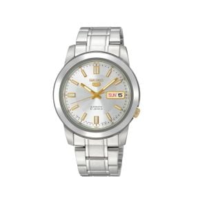  Seiko Watch SNKK09J For Men - Analog Display, Stainless Steel Band - Sliver 