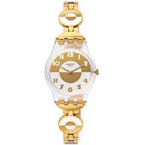  Swatch Watch LK369G For Women - Analog Display, Stainless Steel Band - Gold 