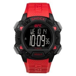  Timex Watch TW4B27600 For Men - Digital Display, Rubber Band - Red 