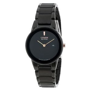  Citizen Watch GA1055-57F For Men - Analog Display, Stainless Steel Band - Black 