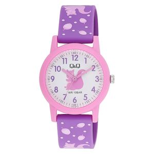  Q&Q Watch V23A-007VY For Kids - Analog Display, Plastic Band - Purple 