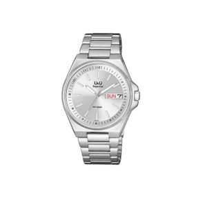 Q&Q Watch S396J201Y For Men - Analog Display, Stainless Steel Band - Silver 