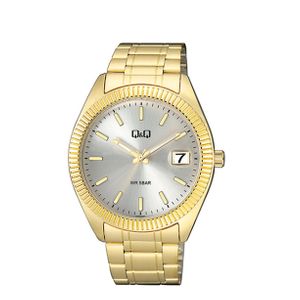  Q&Q Watch A476J001Y For Women - Analog Display, Stainless Steel Band - Gold 