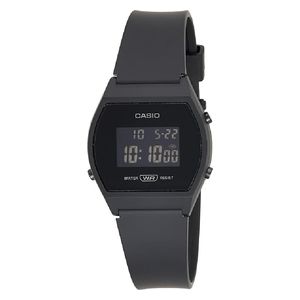  ساعة كاسيو للجنسين LW-204-1BDF - عرض رقمي, سوار من المطاط - اسود 