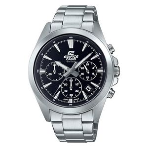  Casio Watch EFV-630D-1AVUDF For Men - Analog Display, Stainless Steel Band - Silver 