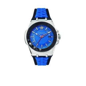  Versace Watch VEDY00119 For Men - Analog Display, Rubber Band - Blue 