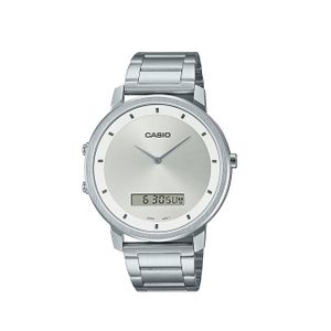  Casio Watch MTP-B200D-7EDF For Men - Analog Display, Stainless Steel Band - Silver 