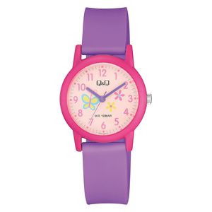  Q&Q Watch V23A-014VY For Kids - Analog Display, Silicone Band - Purple 