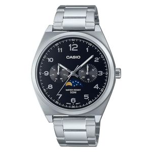  Casio Watch MTP-M300D-1AVDF For Men - Analog Display,  Stainless Steel Band - Silver 
