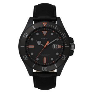  Timex Watch TW2V42300 For Men - Analog Display, Silicone Band - Black 