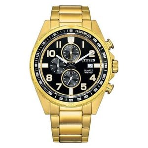  Citizen Watch AN3652-55E For Men - Analog Display, Stainless Steel Band - Gold 