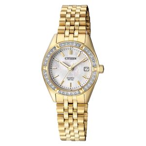  Citizen Watch EU6062-50D For Women - Analog Display, Stainless Steel Band - Gold 