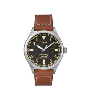  Timex Watch TW2P84000 For Men - Analog Display, Leather Band - Brown 