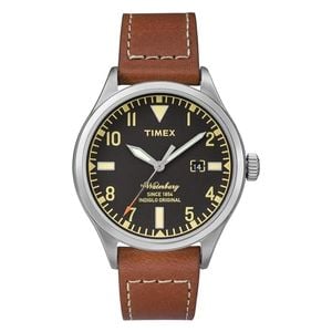  Timex Watch TW2P84000 For Men - Analog Display, Leather Band - Brown 