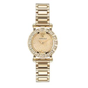  Versace Watch VE2Q00422 For Women - Analog Display, Stainless Steel Band - Gold 