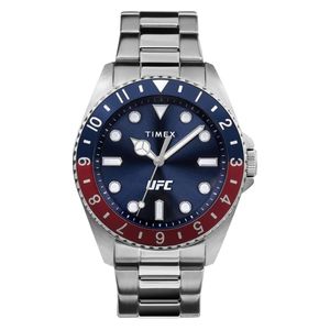  Timex Watch TW2V56600 For Men - Analog Display, Stainless Steel Band - Silver 