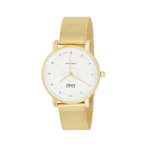  Q&Q Watch QZ46J001Y For Women - Analog Display, Stainless Steel Band - Gold 
