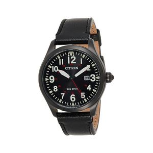  Citizen Watch BM6835-23E For Men - Analog Display, Leather Band - Black 