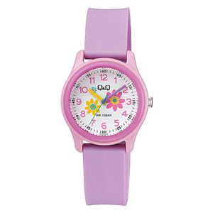  Q&Q Watch VS59J004Y For Kids - Analog Display, Rubber Band - Purple 